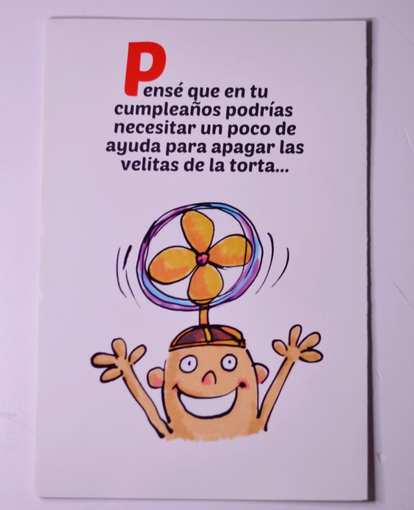 Tarjeta grande Pensé que tu Cumpleaños...