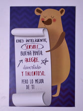 Cargar imagen en el visor de la galería, Tarjeta mediana Eres Inteligente, Sensible, Buena Pinta..
