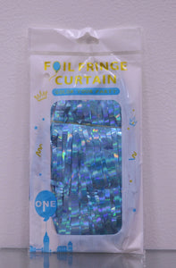 Cortina Foil Fringe Aqua Tornasol