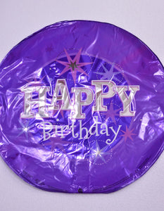 Globo grande morado Happy Birthday