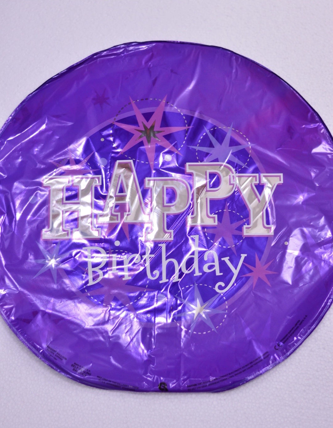 Globo grande morado Happy Birthday