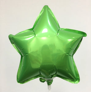 Globo mediano estrella verde limón