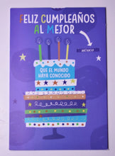 Cargar imagen en el visor de la galería, Tarjeta grande Feliz Cumpleaños al Mejor
