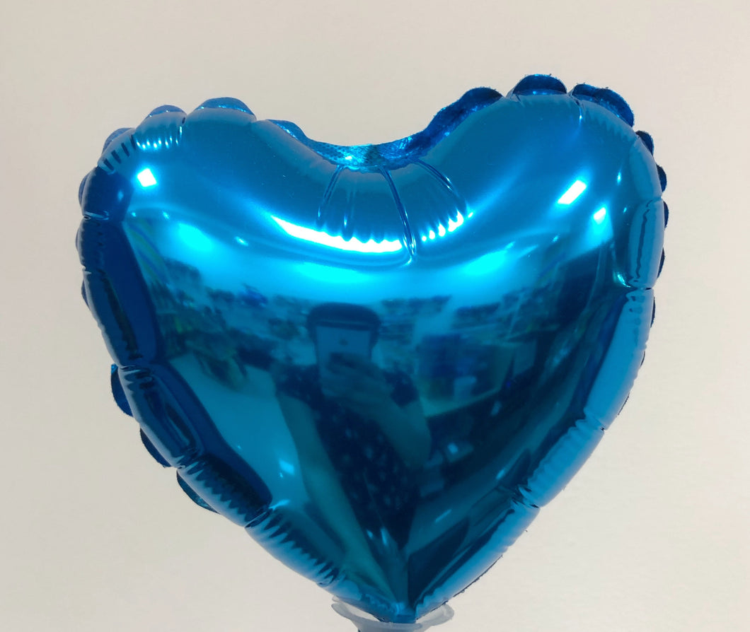 Globo mediano corazón azul