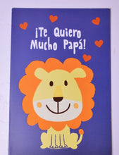 Cargar imagen en el visor de la galería, Tarjeta grande ¡Te Quiero Mucho Papá!
