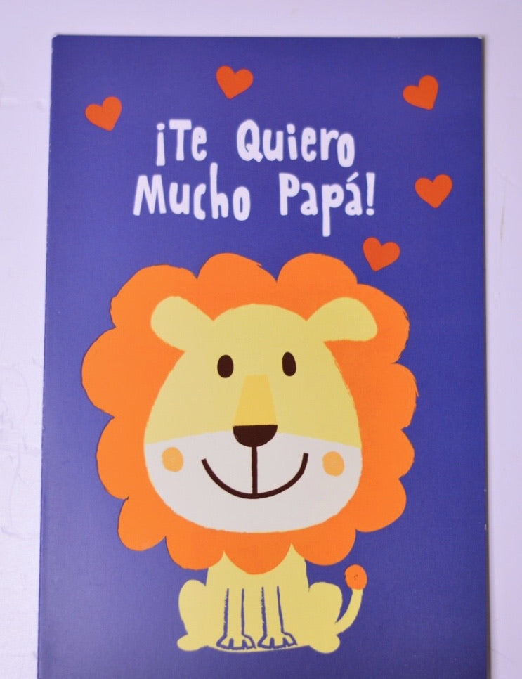 Tarjeta grande ¡Te Quiero Mucho Papá!